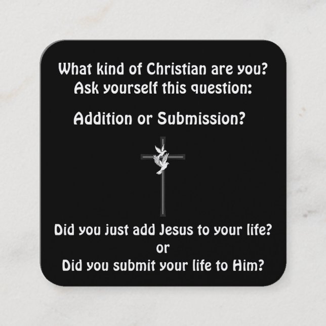 Gospel Tract Card (Front)