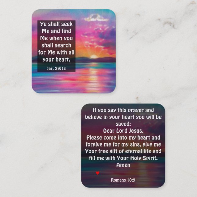 Gospel Tract Card (Front/Back)