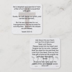 Gospel Tract Card