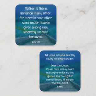 Gospel Tract Card