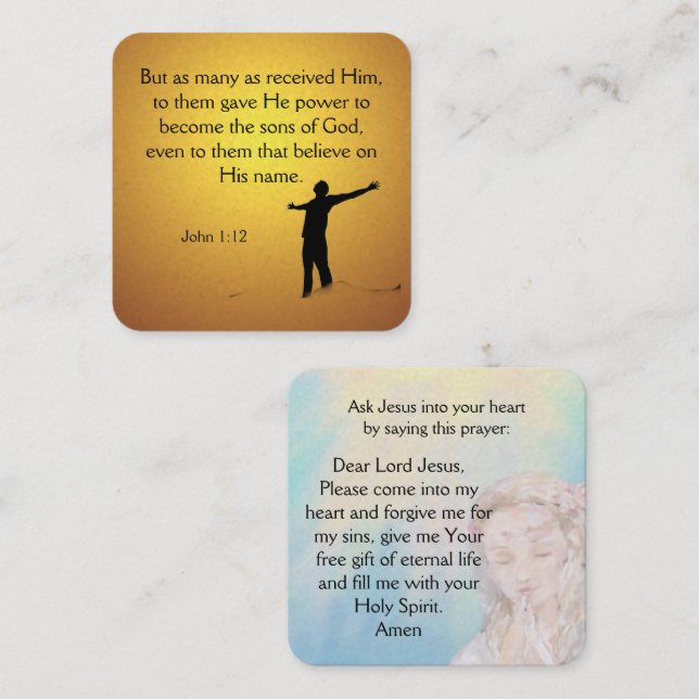 Gospel Tract Card (Front/Back)