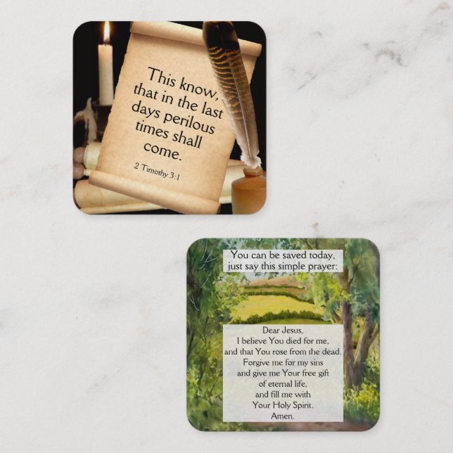 Gospel Tract Card (Front/Back)