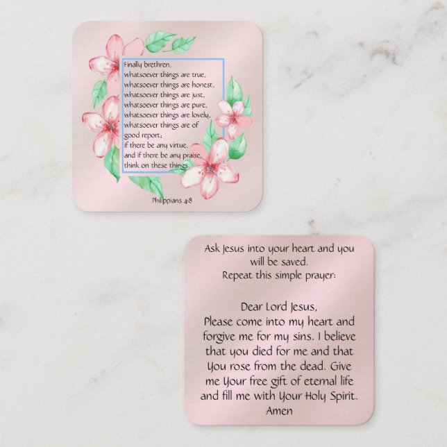Gospel Tract Card (Front/Back)
