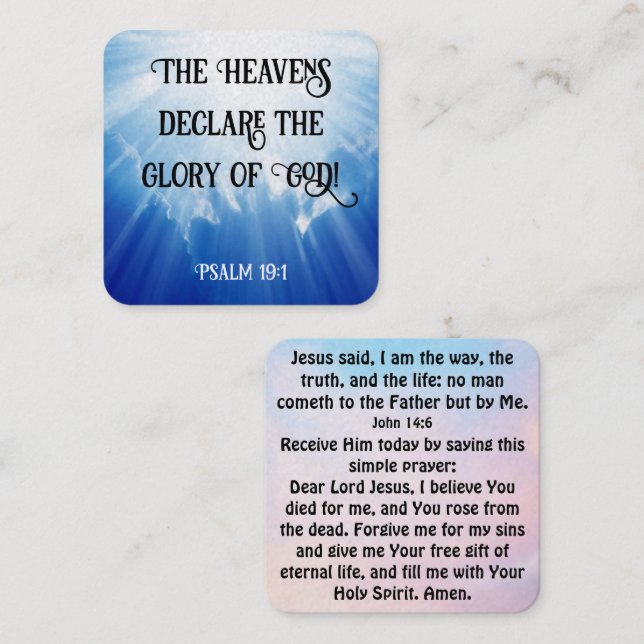 Gospel Tract Card (Front/Back)