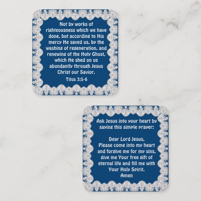 Gospel Tract Card (Front/Back)
