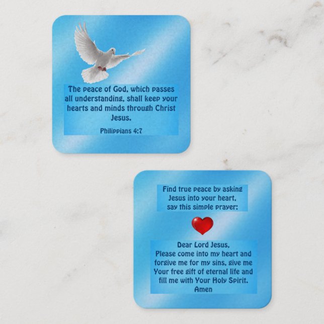 Gospel Tract Card (Front/Back)