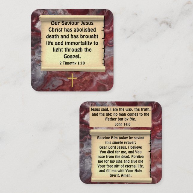 Gospel Tract Card (Front/Back)