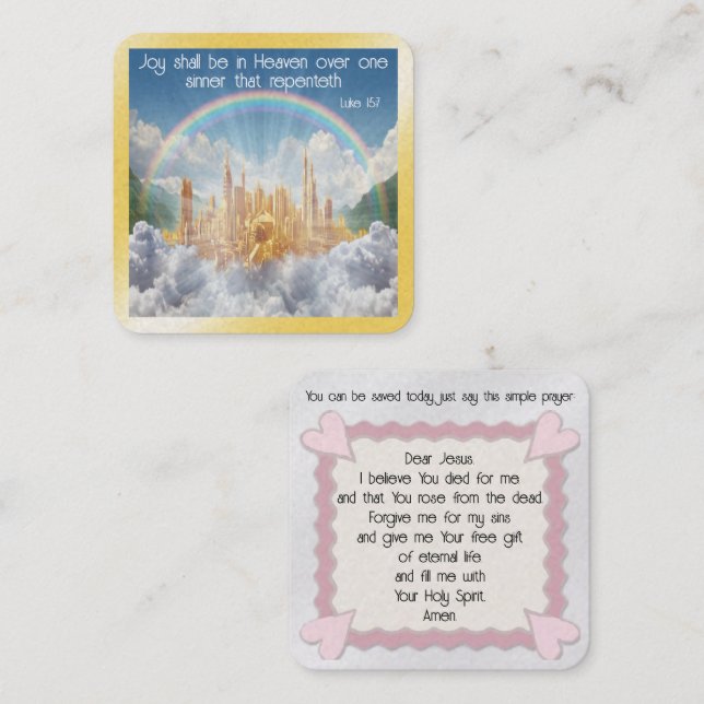 Gospel Tract Card (Front/Back)