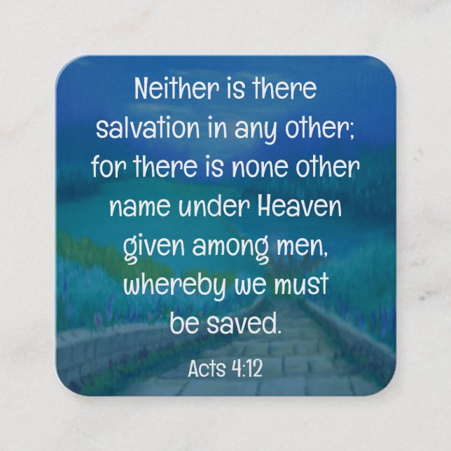 Gospel Tract Card (Front)