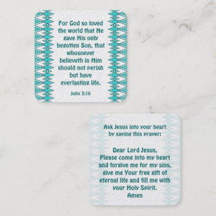 Gospel Tract Card