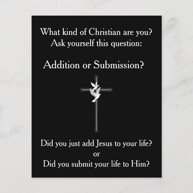 Gospel Tract  Flyer (Front)