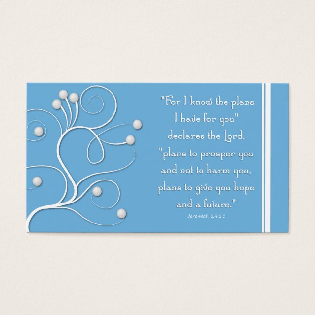 Gospel Tract Plan of Salvation Blue Swirl (Front)