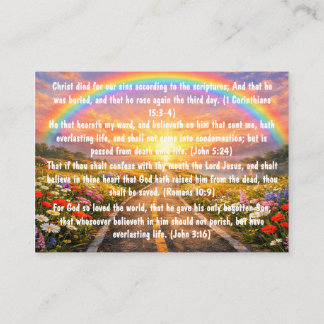 Gospel Tract Two Roads Card