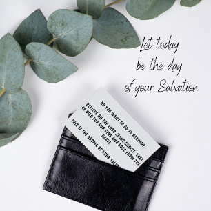 GOSPEL TRACTS BUSINESS CARD