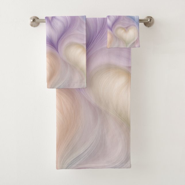 Gossamer Hearts Bath Towel Set (Insitu)
