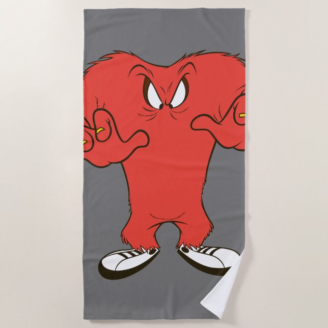 Gossamer Menacing Pose Beach Towel (Front)