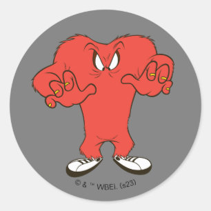 Gossamer Menacing Pose Classic Round Sticker