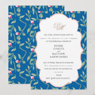 Gossamer Pink Rehearsal Dinner Invitation