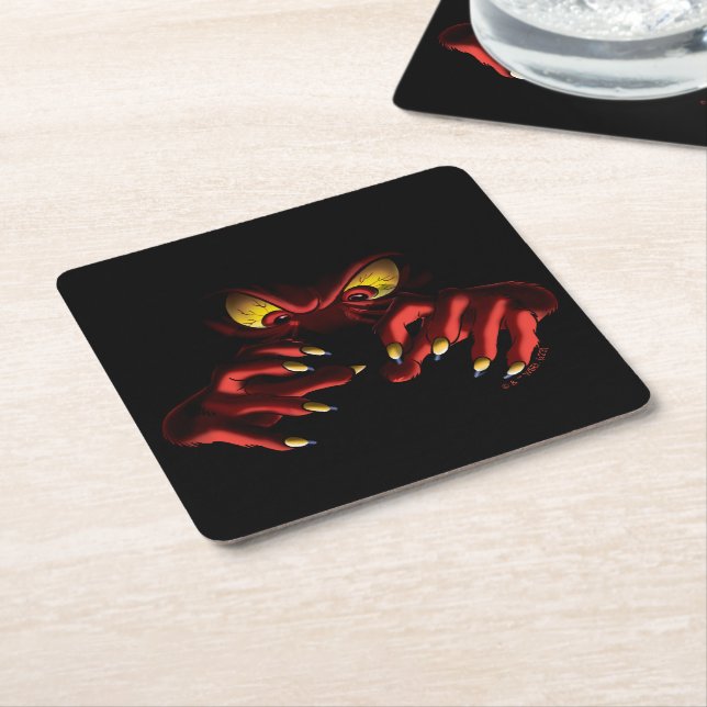 Gossamer Reaching Out of the Shadows Square Paper Coaster (Angled)