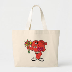 Gossamer with roses large tote bag