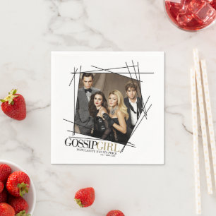 Gossip Girl Glamor Group Graphic Napkin