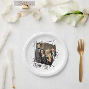 Gossip Girl Glamor Group Graphic Paper Plate