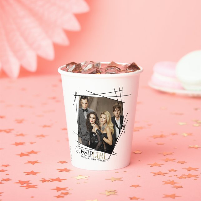 Gossip Girl Glamour Group Graphic Paper Cups (Insitu)