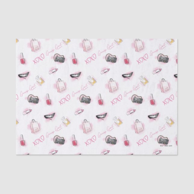 Gossip Girl Makeup Pattern Tissue Paper (Front)
