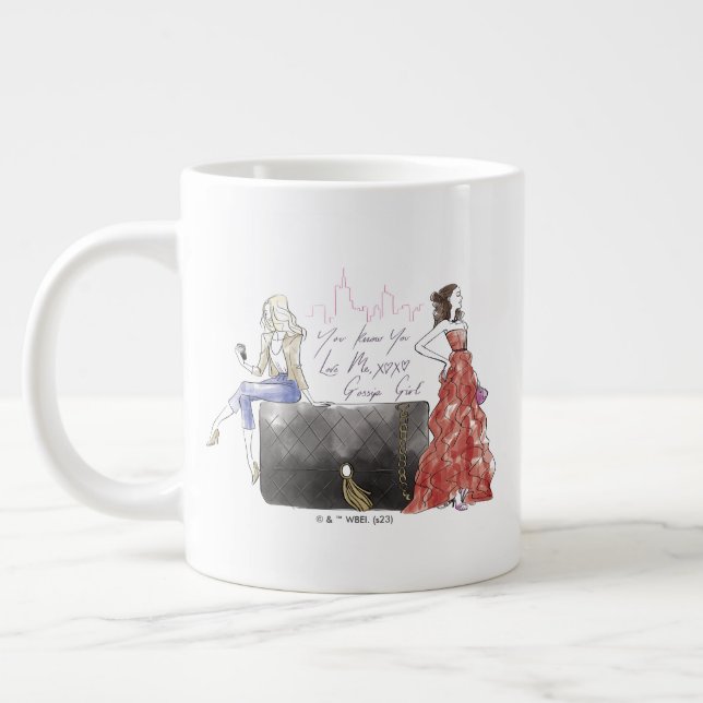 Gossip Girl - You Know You Love Me Large Coffee Mug (Left)