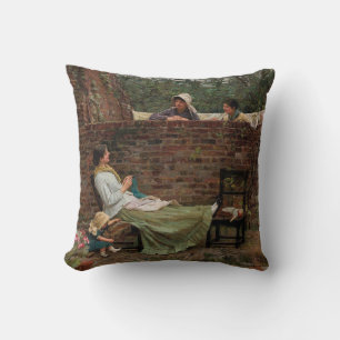 Gossip - John William Waterhouse Cushion