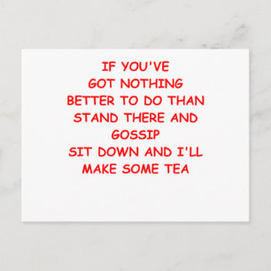 GOSSIP POSTCARD