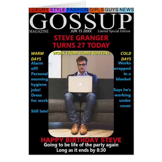 Gossup Mag Parody-Birthday-Upload Photo-Modern-Age (Front)