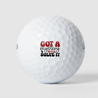 Got a mystery yo i'll solve it golf balls