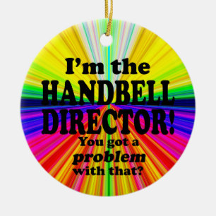 Got A Problem With That, Handbell Director Ceramic Tree Decoration