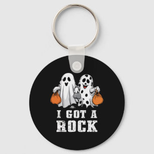 Got A Rock Ghost Halloween Spooky Trick Treat Scar Key Ring