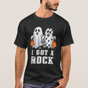 Got A Rock Ghost Halloween Spooky Trick Treat Scar T-Shirt