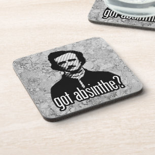 got absinthe? beverage coaster