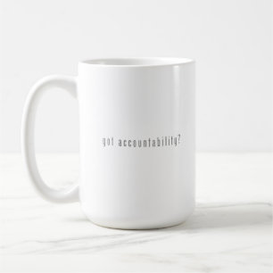 got accountability - clear coffee mug