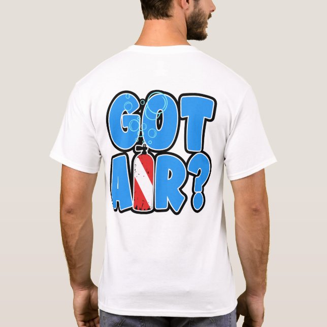 Got Air? Scuba diving tank with flag (Back)