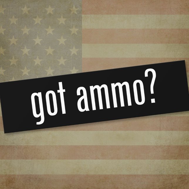 got ammo? bumper sticker (Bumper Sticker)