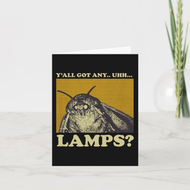 Got Any Lamps Moth Insect Meme Gift  Card (Front)