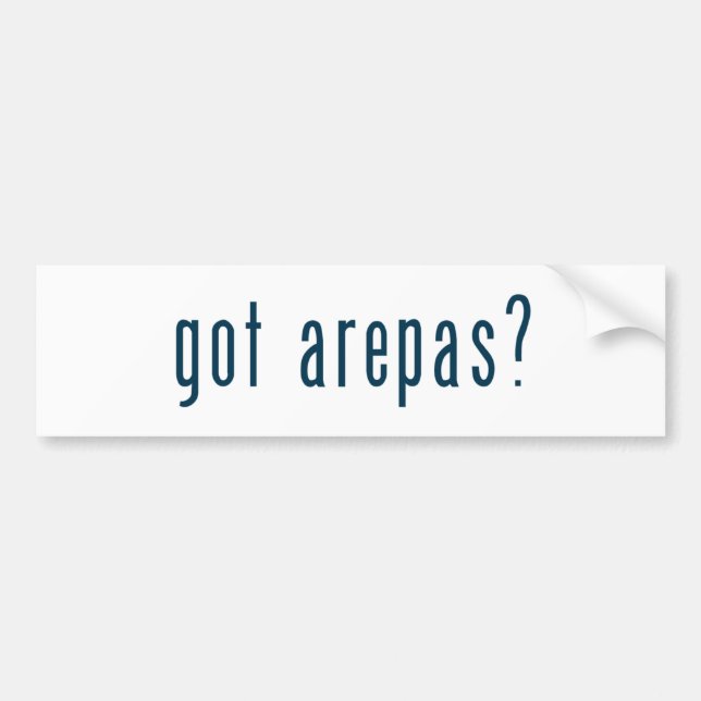 got arepas? bumper sticker (Front)