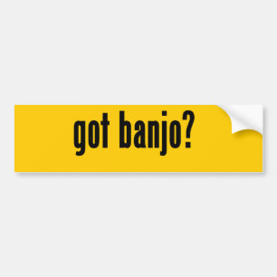 got banjo? bumper sticker