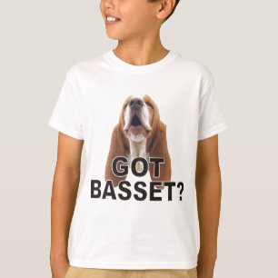 Got Basset? Howling Basset Hound Kids T Shirt