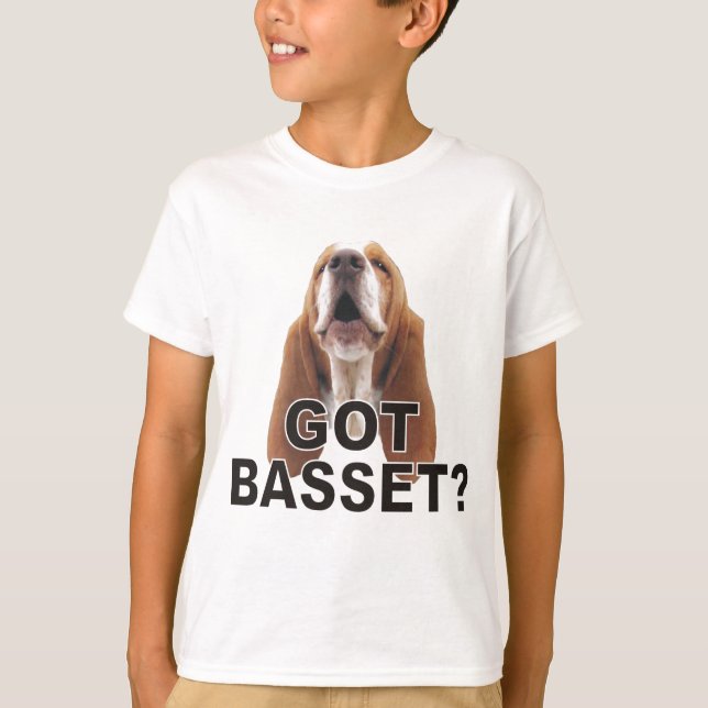 Got Basset? Howling Basset Hound Kids T Shirt (Front)