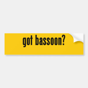 got bassoon? bumper sticker