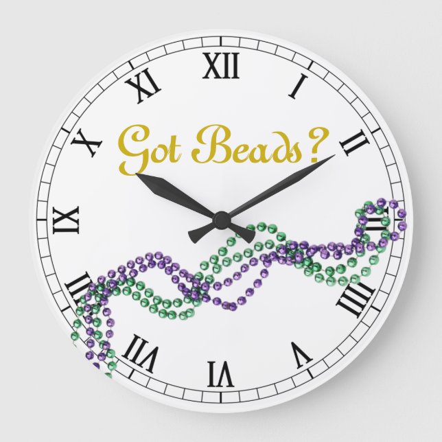 Got Beads? Large Clock (Front)