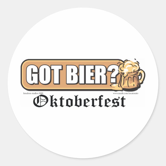 Got Bier - Classic Round Sticker (Front)