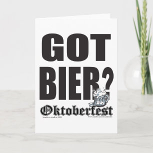 Got Bier - Oktoberfest Card