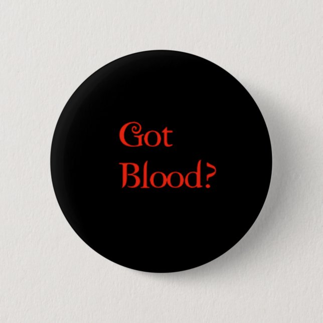 got blood 6 cm round badge (Front)